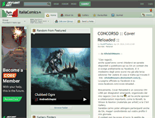 Tablet Screenshot of italiacomics.deviantart.com