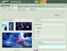 Tablet Screenshot of heroyn.deviantart.com