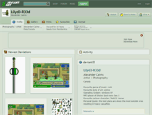 Tablet Screenshot of l0yd3-r33d.deviantart.com