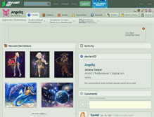 Tablet Screenshot of angeliq.deviantart.com