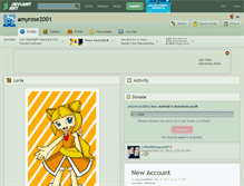 Tablet Screenshot of amyrose2001.deviantart.com