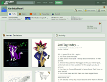 Tablet Screenshot of marimbaheart.deviantart.com
