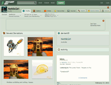 Tablet Screenshot of nettikgirl.deviantart.com