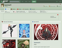 Tablet Screenshot of kazemachi.deviantart.com