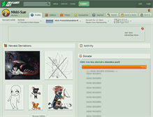 Tablet Screenshot of nikki-sue.deviantart.com