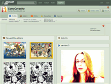 Tablet Screenshot of comecoverme.deviantart.com