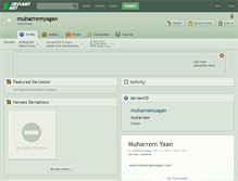 Tablet Screenshot of muharremyagan.deviantart.com