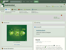 Tablet Screenshot of madelainedark.deviantart.com
