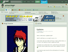 Tablet Screenshot of animechibigirl.deviantart.com