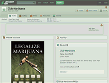 Tablet Screenshot of club-marijuana.deviantart.com