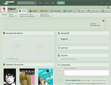 Tablet Screenshot of kaburi.deviantart.com