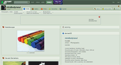 Desktop Screenshot of mindbodynsoul.deviantart.com