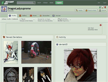 Tablet Screenshot of dragonladysupreme.deviantart.com