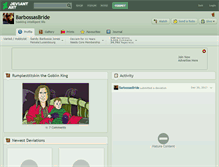 Tablet Screenshot of barbossasbride.deviantart.com
