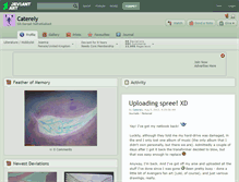 Tablet Screenshot of caterely.deviantart.com
