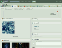 Tablet Screenshot of lucid-x4.deviantart.com