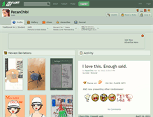 Tablet Screenshot of pecanchibi.deviantart.com