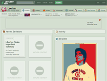 Tablet Screenshot of leohan.deviantart.com