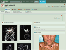 Tablet Screenshot of andy-batboy80.deviantart.com