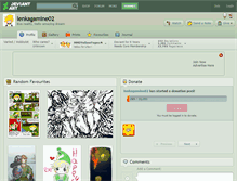 Tablet Screenshot of lenkagamine02.deviantart.com
