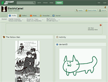 Tablet Screenshot of electriccamel.deviantart.com