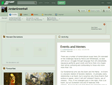 Tablet Screenshot of jordangreenhall.deviantart.com
