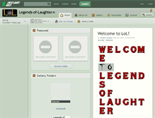 Tablet Screenshot of legends-of-laughter.deviantart.com