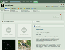 Tablet Screenshot of greenbirdgirl.deviantart.com