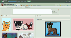 Desktop Screenshot of neonxnightstorm.deviantart.com