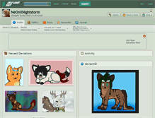 Tablet Screenshot of neonxnightstorm.deviantart.com