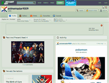 Tablet Screenshot of animemaster9009.deviantart.com