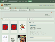 Tablet Screenshot of neverwatch.deviantart.com