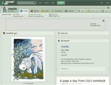 Tablet Screenshot of chanlily.deviantart.com