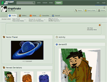 Tablet Screenshot of kingofsnake.deviantart.com