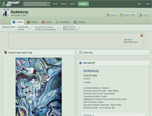 Tablet Screenshot of fockinluvly.deviantart.com