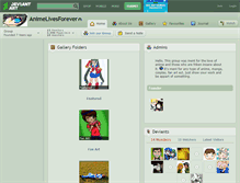 Tablet Screenshot of animelivesforever.deviantart.com