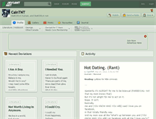 Tablet Screenshot of caintnt.deviantart.com