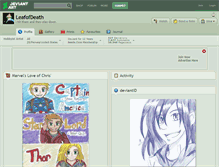 Tablet Screenshot of leafofdeath.deviantart.com