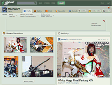 Tablet Screenshot of mochan79.deviantart.com