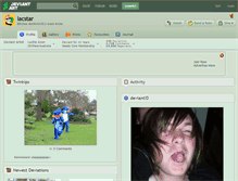 Tablet Screenshot of lacstar.deviantart.com