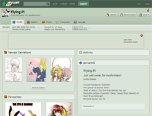 Tablet Screenshot of flying-pi.deviantart.com