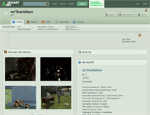 Tablet Screenshot of mrthorleifsen.deviantart.com