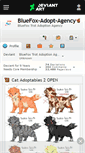 Mobile Screenshot of bluefox-adopt-agency.deviantart.com
