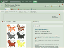 Tablet Screenshot of bluefox-adopt-agency.deviantart.com