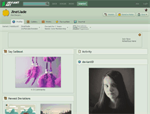 Tablet Screenshot of jinetjade.deviantart.com