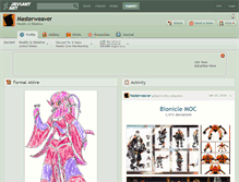 Tablet Screenshot of masterweaver.deviantart.com