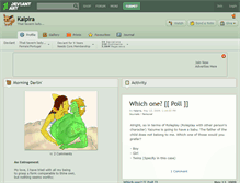 Tablet Screenshot of kalpira.deviantart.com