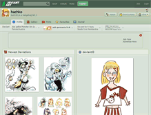 Tablet Screenshot of hachko.deviantart.com