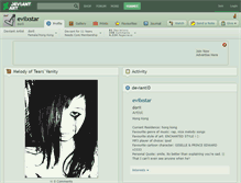Tablet Screenshot of evilxstar.deviantart.com