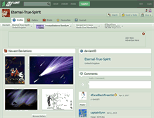 Tablet Screenshot of eternal-true-spirit.deviantart.com